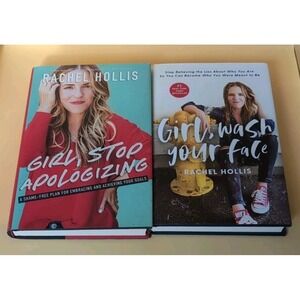 Pair Of Rachel Hollis Books, Girl Stop Apologizing,‎ Girl, Wash Your Face LN